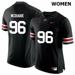 Women's Ohio State Buckeyes #96 Jake McQuaide Black Nike NCAA College Football Jersey Limited FJB3744IB